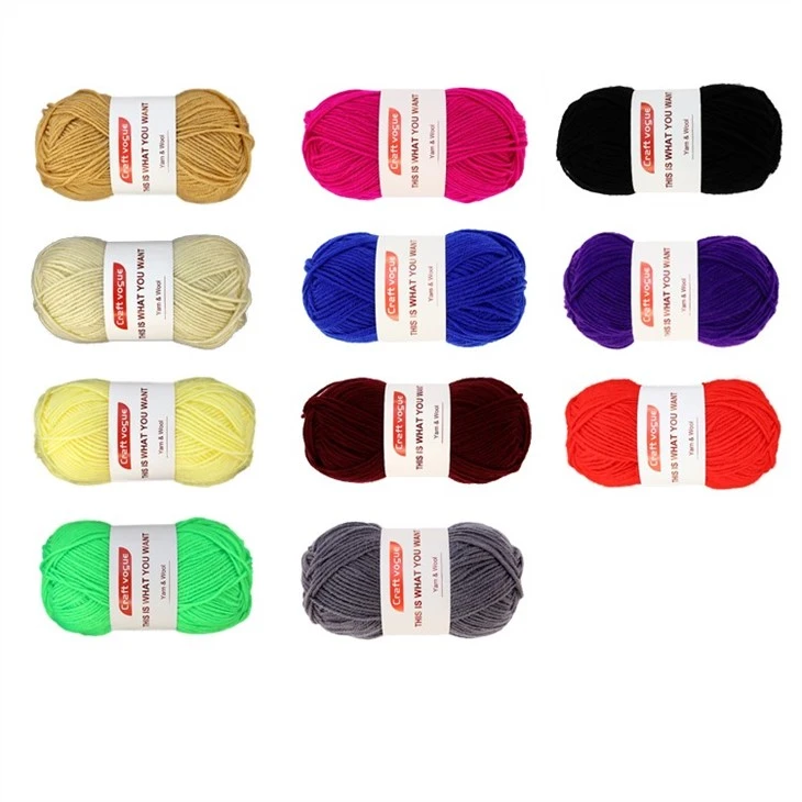 new fashion double knitting acrylic yarn by woolcraft